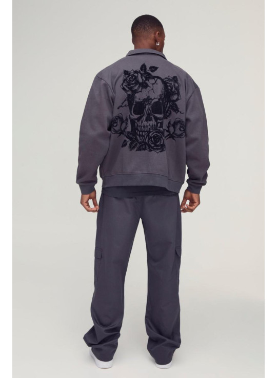 Штани карго вільного крою з фіксованою талією