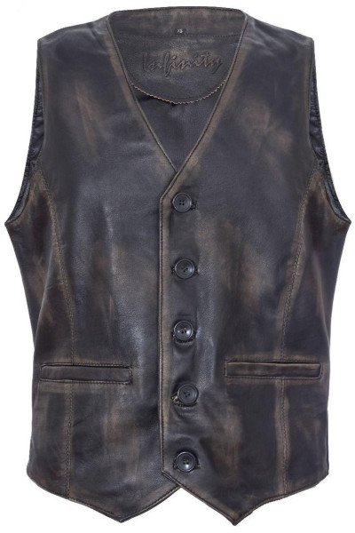 Класичний шкіряний жилет-Честер