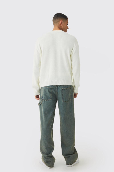 Негабаритний боксерський сердечний джемпер