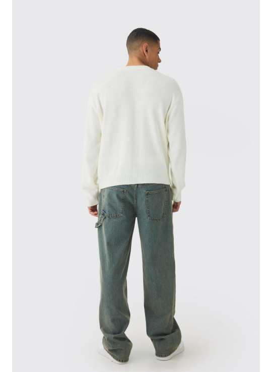 Негабаритний боксерський сердечний джемпер