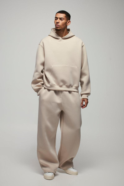 Величезний спортивний костюм Boxy Bonded з капюшоном