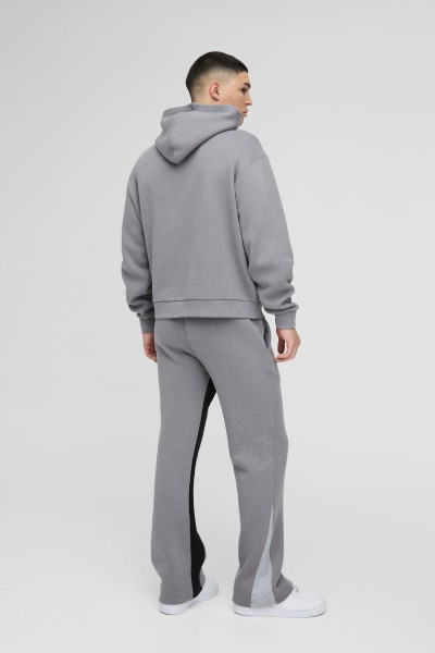 Негабаритна коробка фарби з бризок Gusset з капюшоном з капюшоном