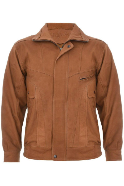 Класичний шкіряний піджак Харрінгтон-Бомбер