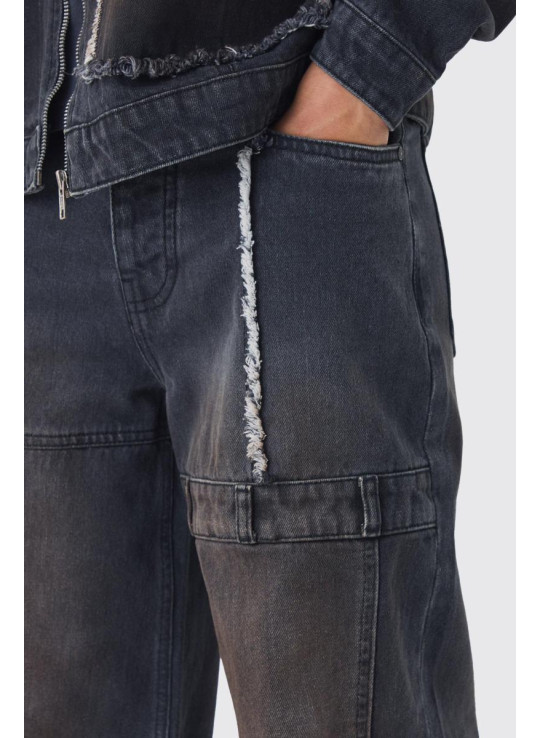 Мішкуваті жорсткі брудні столярні джинси