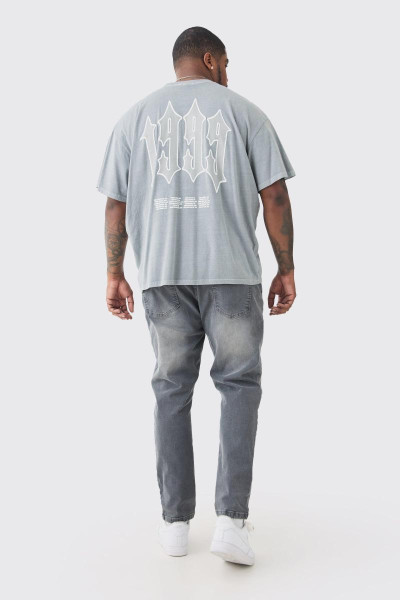 Плюс вузькі еластичні джинси