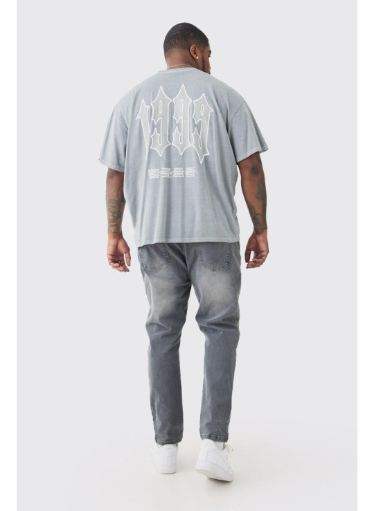 Плюс вузькі еластичні джинси