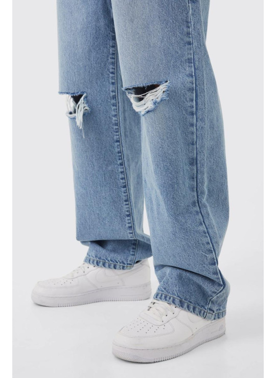 Мішкуваті жорсткі потерті джинси