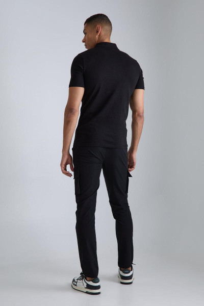 Технічні еластичні вузькі брюки карго з еластичною талією