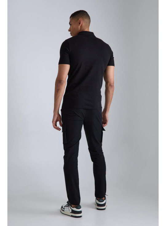 Технічні еластичні вузькі брюки карго з еластичною талією