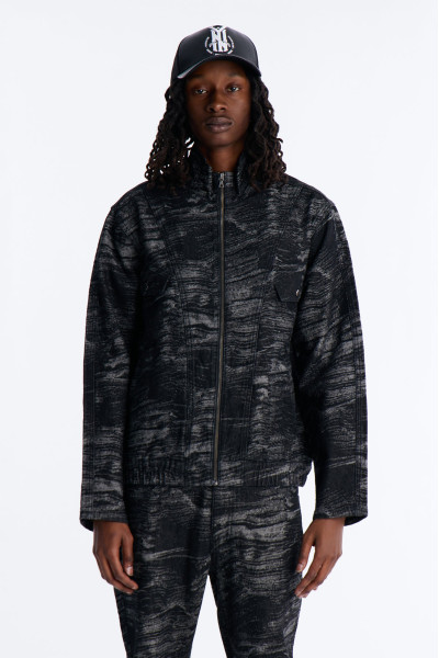 Денімна куртка Jacquard Waves