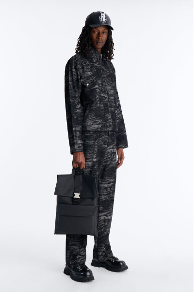 Денімна куртка Jacquard Waves