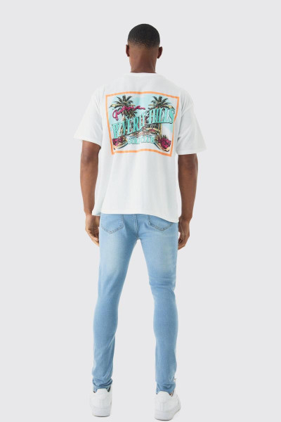 Світло-блакитні стрейч-джинси Super Skinny