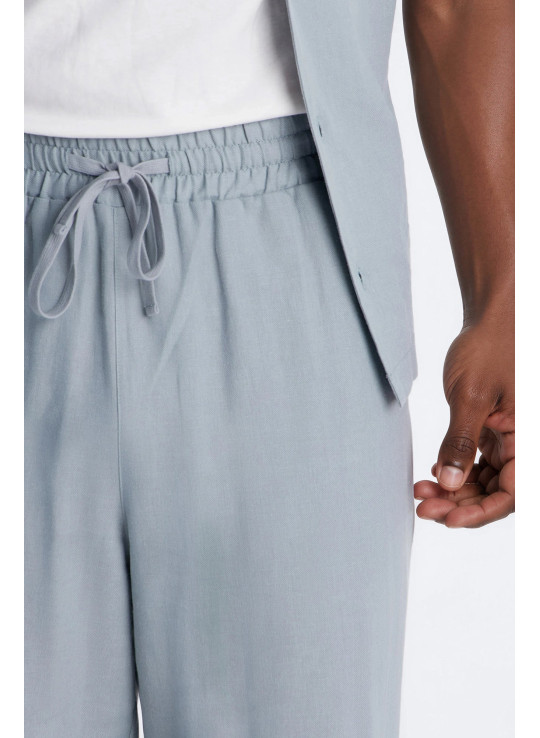 Лляні штани Багами Baggy Fit зі шнурком