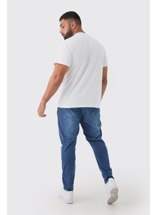 Плюс вузькі еластичні джинси