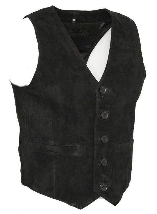 Класичний козячий замшевий шкіряний жилет-Норвіч