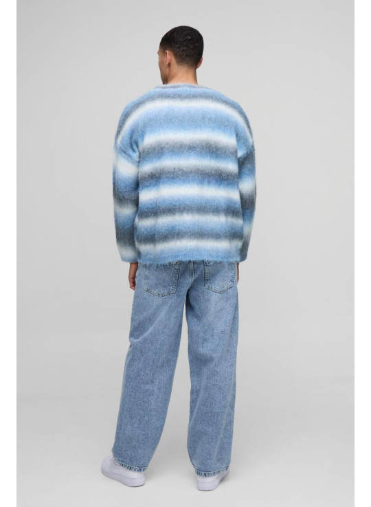 Негабаритна коробка з матовою смугою V на шиї трикотажна перемичка