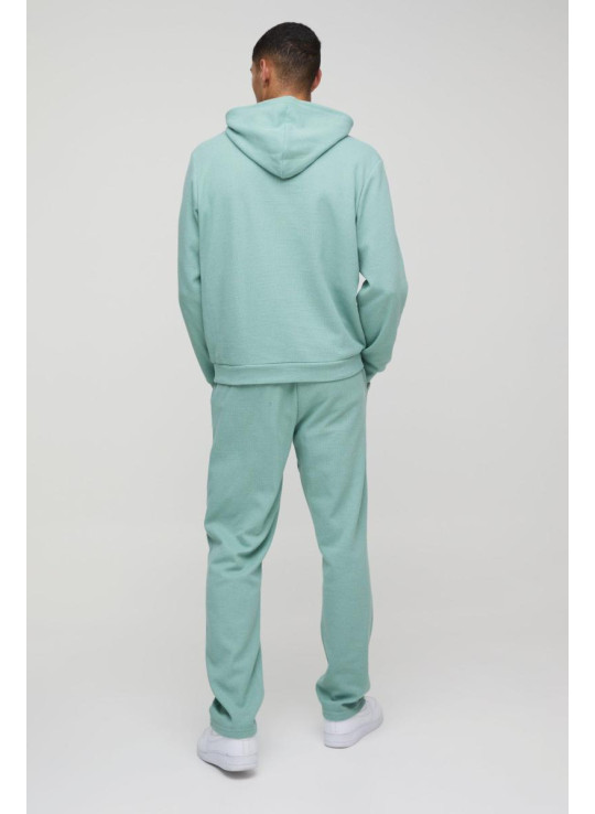 Чоловік вишитий вафельний трек костюм