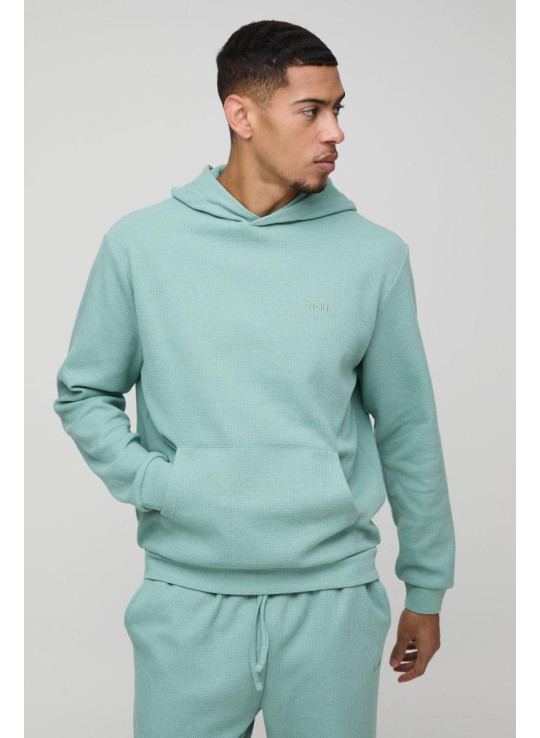 Чоловік вишитий вафельний трек костюм