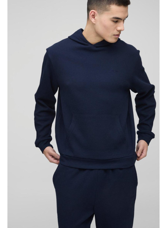 Чоловік вишитий вафельний трек костюм