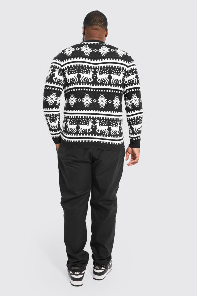 Плюс різдвяний джемпер Reindeer Fairisle