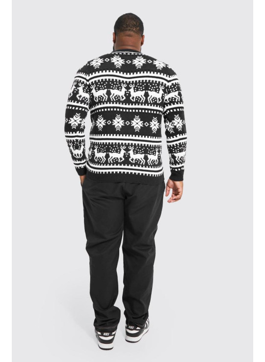 Плюс різдвяний джемпер Reindeer Fairisle
