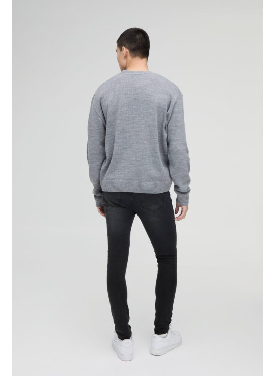 Темно-сірі стрейч-супервузькі джинси