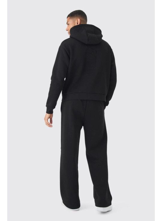 Великий спортивний костюм Boxy Worldwide Emboss із широкими штанинами