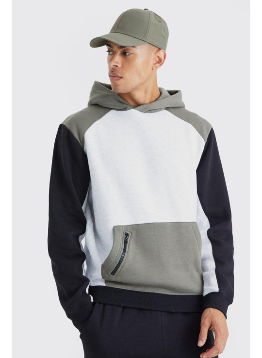 Спортивний костюм реглан з капюшоном Color Block