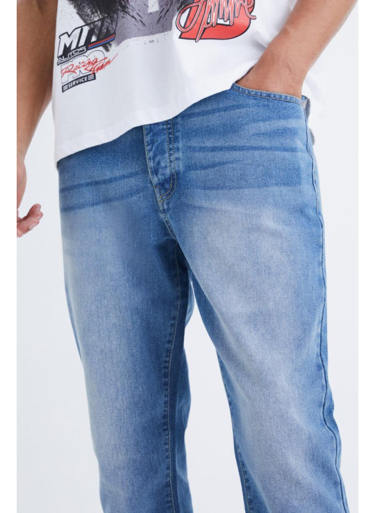 Високі тонкі жорсткі джинси