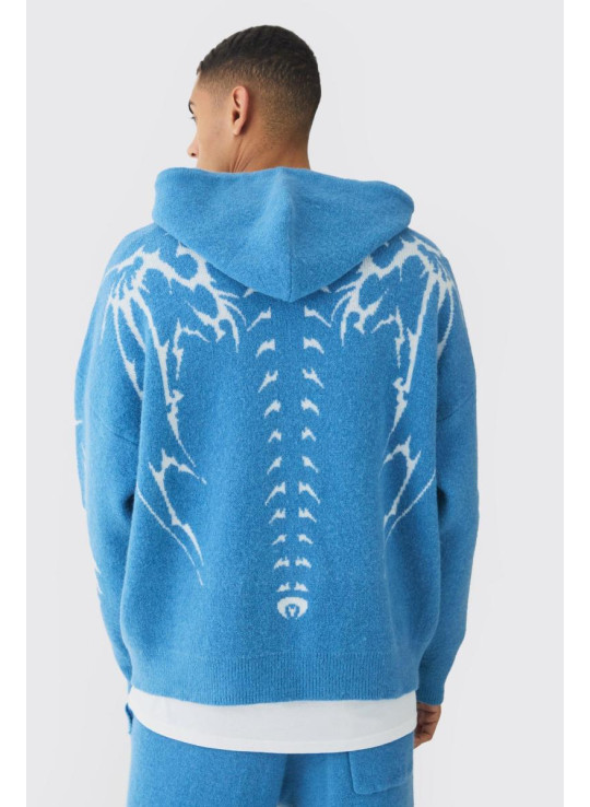 Негабаритний у всьому світі скелетний трикотажний балахон