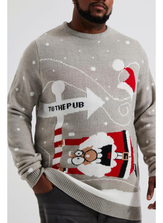 Різдвяний джемпер Plus To The Pub