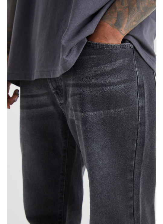 Розслаблені жорсткі джинси з кльошем