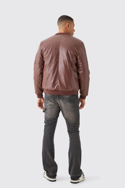 Шоколадний бомбер Ma1 з м’якою підкладкою