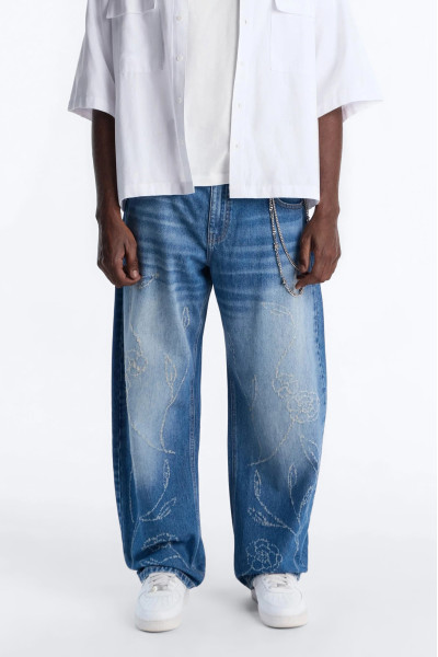 Джинси Barrel Etched Floral