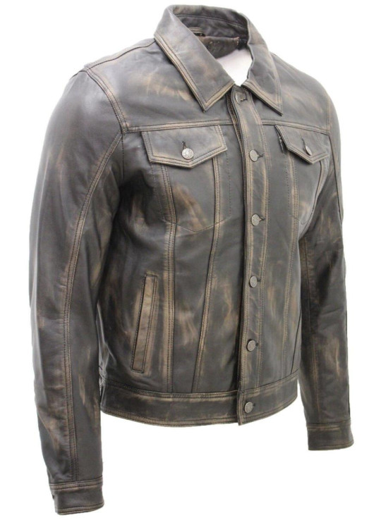 Джинс джинс -куртка Trucker Slim Fit