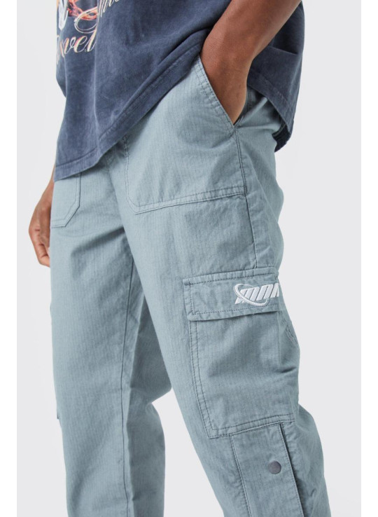Брендові брюки з прямими штанинами Cargo Popper Hem Ripstop