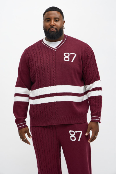 Светр V-подібний виріз Preppy Life