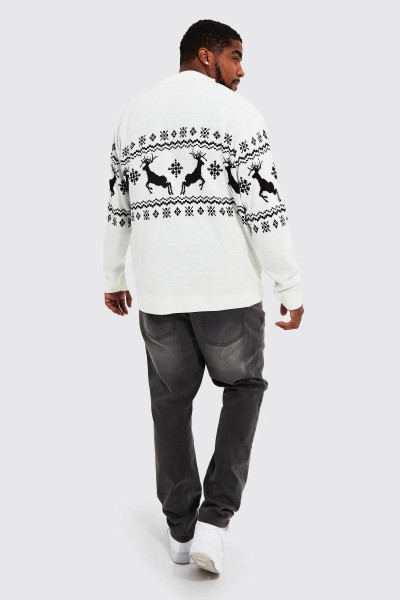 Плюс різдвяний кардиган Reindeer Fairisle
