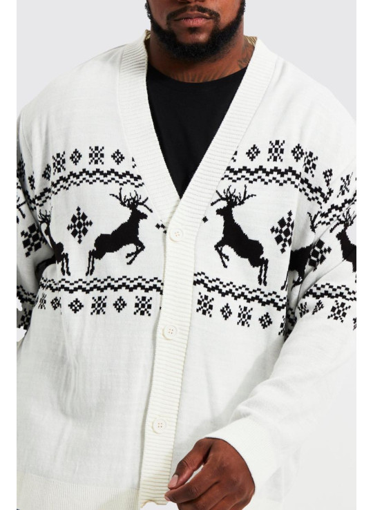 Плюс різдвяний кардиган Reindeer Fairisle