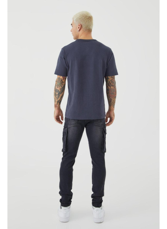 Вузькі стрейч-карго джинси