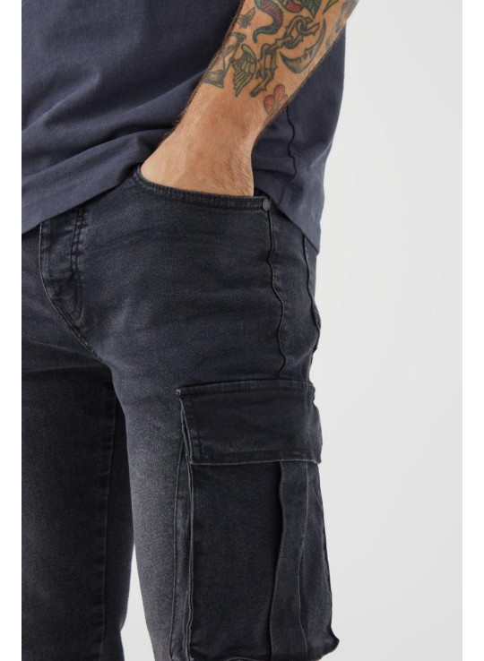 Вузькі стрейч-карго джинси