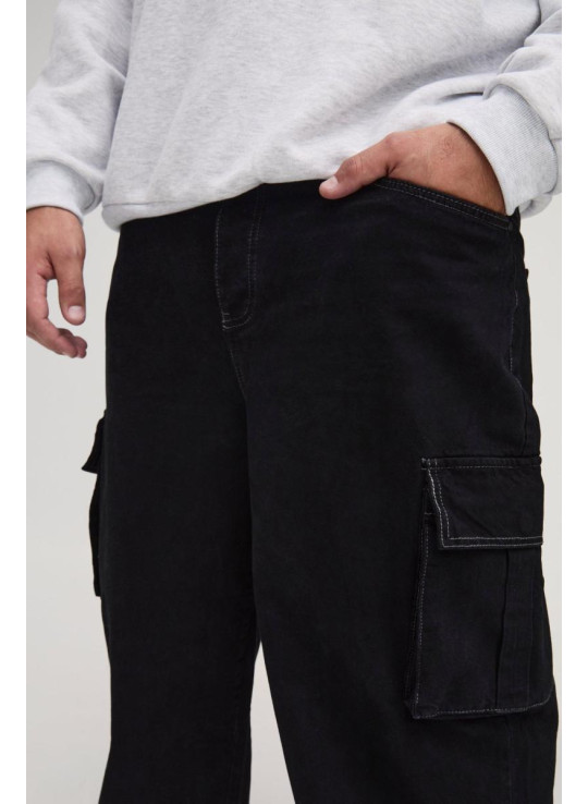 Плюс розслаблені жорсткі джинси карго