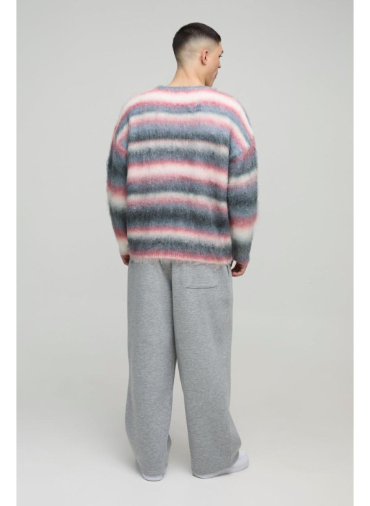 Негабаритна коробка матової смужки в'язала джемпер