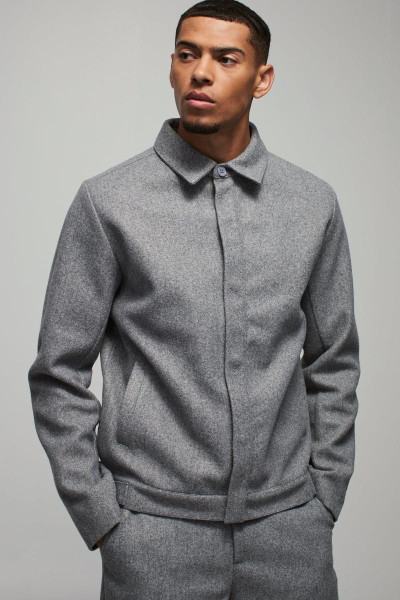 Regular Fit Boucle Harrington