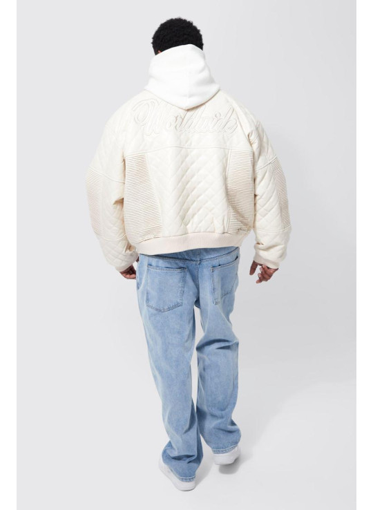 Плюс прямі джинси з аплікацією в формі голуба