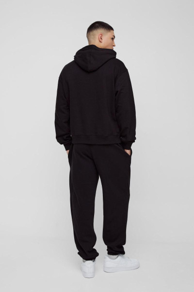 Величезний спортивний костюм із капюшоном і принтом у формі хрестика