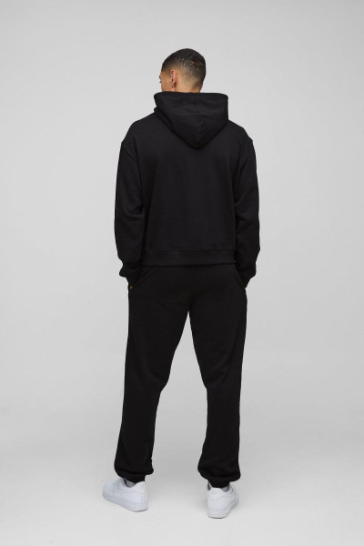 Величезний спортивний костюм з капюшоном і принтом