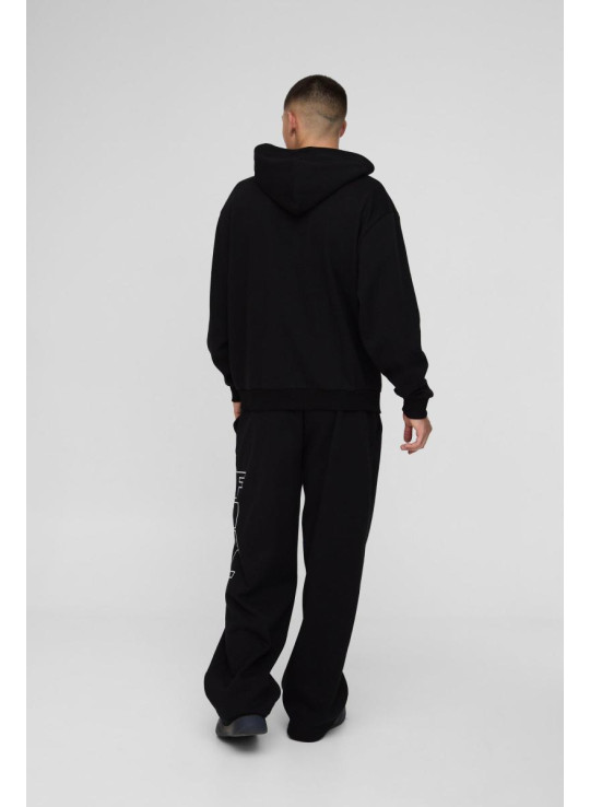 Офіційний спортивний костюм на блискавці з капюшоном великого розміру