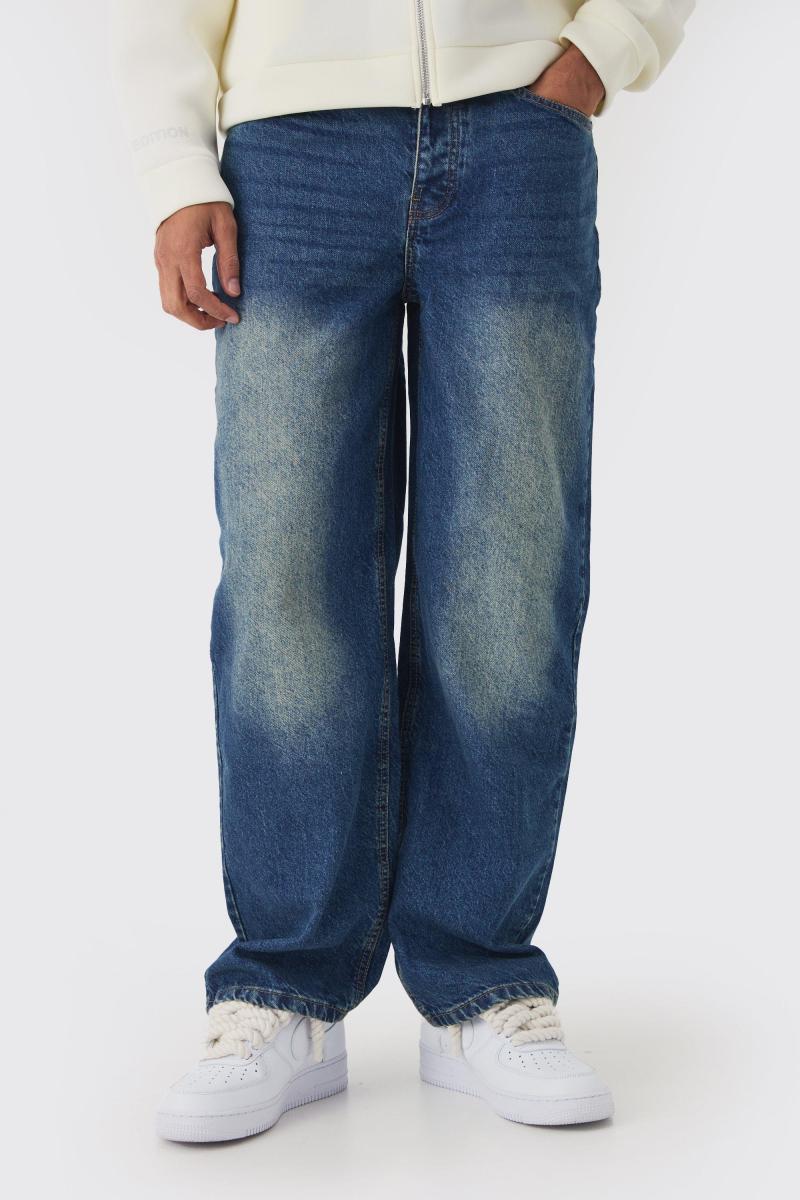 Розслаблені жорсткі джинси