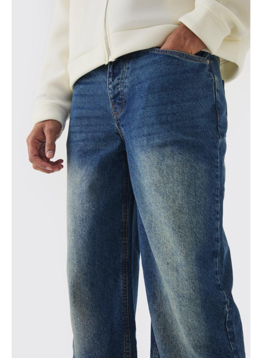 Розслаблені жорсткі джинси